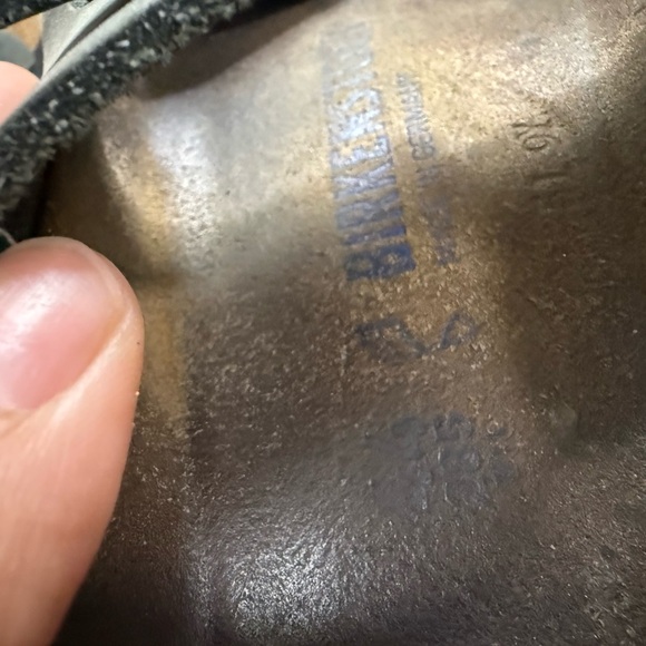 Birkenstock Dark Gray Slide Sandals - Picture 4 of 6